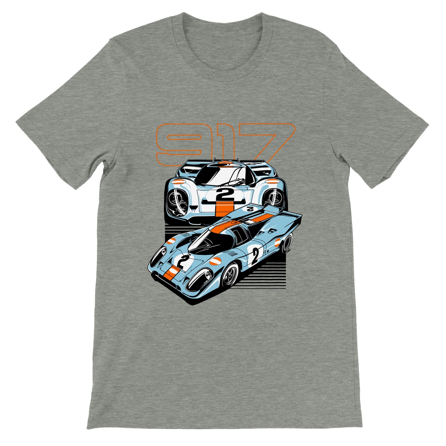 Car T-shirt - The Super Car 917 - Artwork - Premium Unisex T-shirt