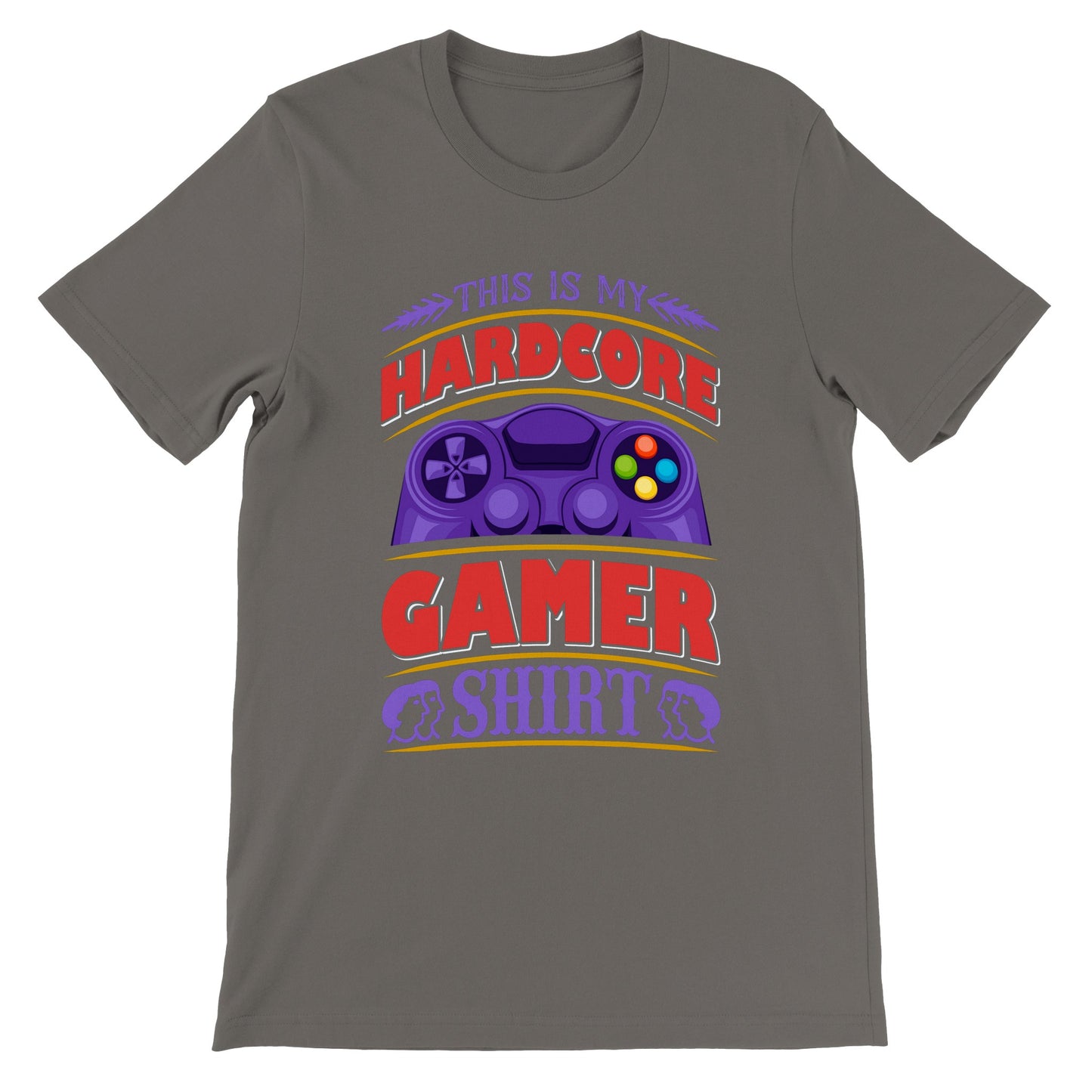Gaming T-shirts -  This Is My Hardcore Gamer Shirt - Premium Unisex T-shirt