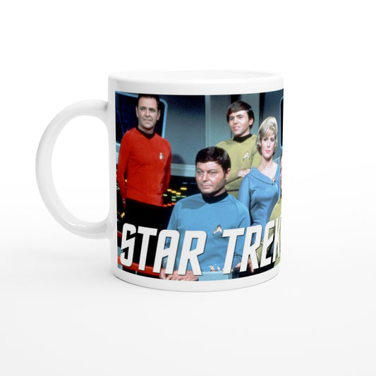 Officielt Star Trek Krus - The Crew - 330ml Hvidt Krus