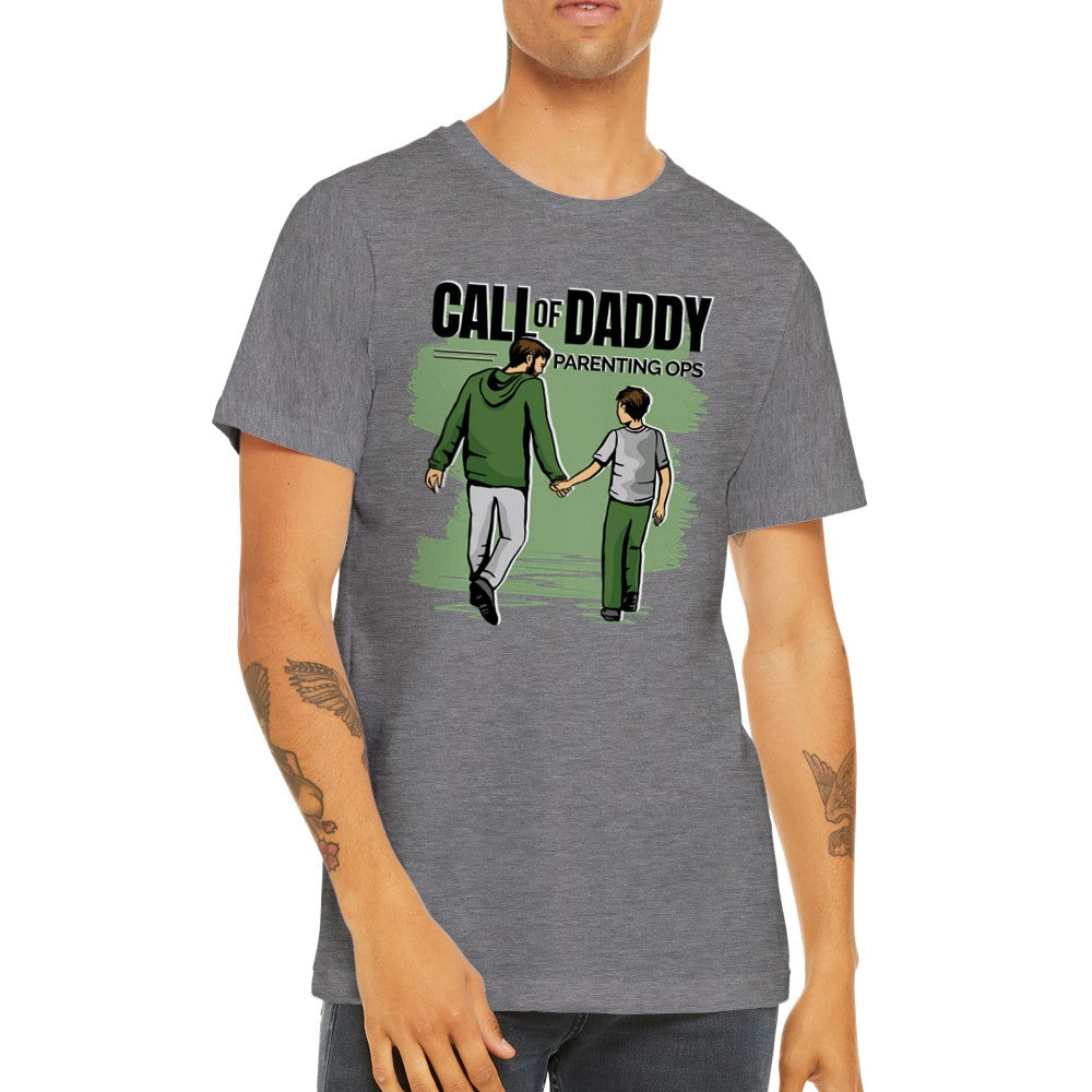 Call of Daddy – Sjov Gamer T-shirt til Far (Premium Unisex)