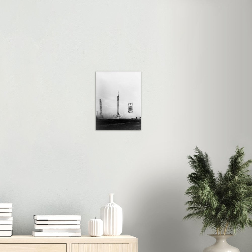 NASA plakater - Mercury-Redstone 4 (1961) Premium Mat Plakat Papir