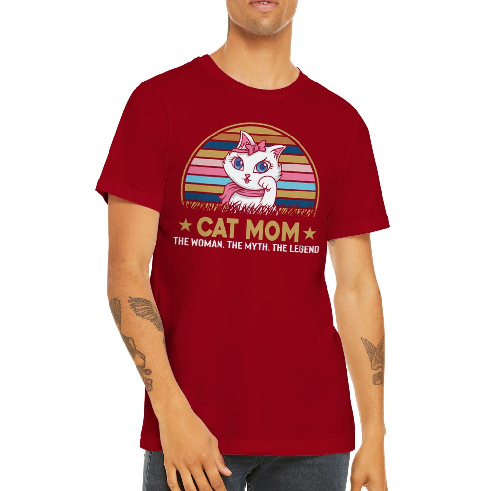 Cat Mom Pride – Humor-T-Shirt (Premium Unisex)