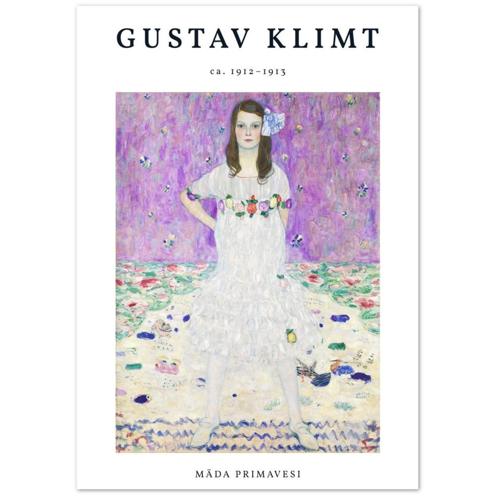 Poster Gustav Klimt Mäda Primavesi 1912-1913 Posterpapier in Museumsqualität