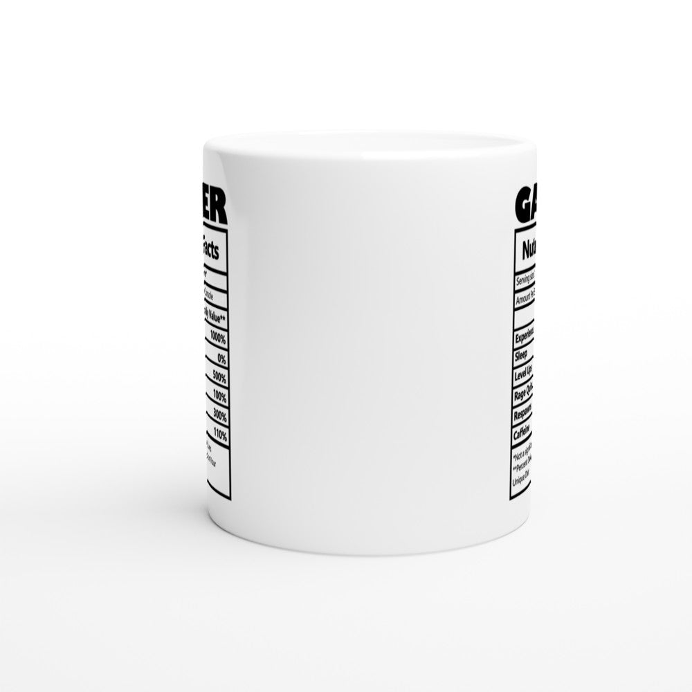 Mugs - Fun Gamer Quotes - Gamer Nutrition Facts