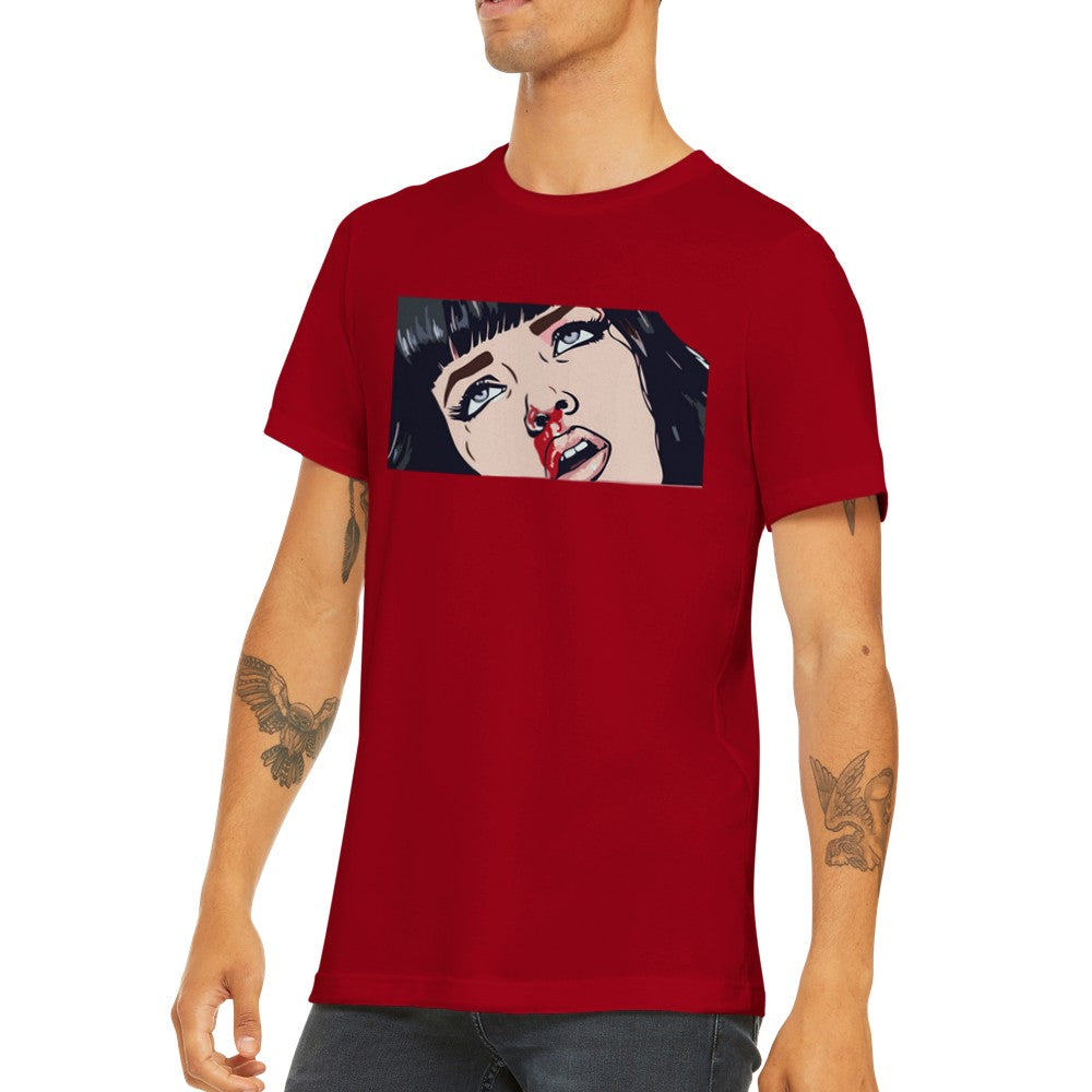 Pulp Fiction – Mia Nose Bleed Artwork (Premium Unisex)