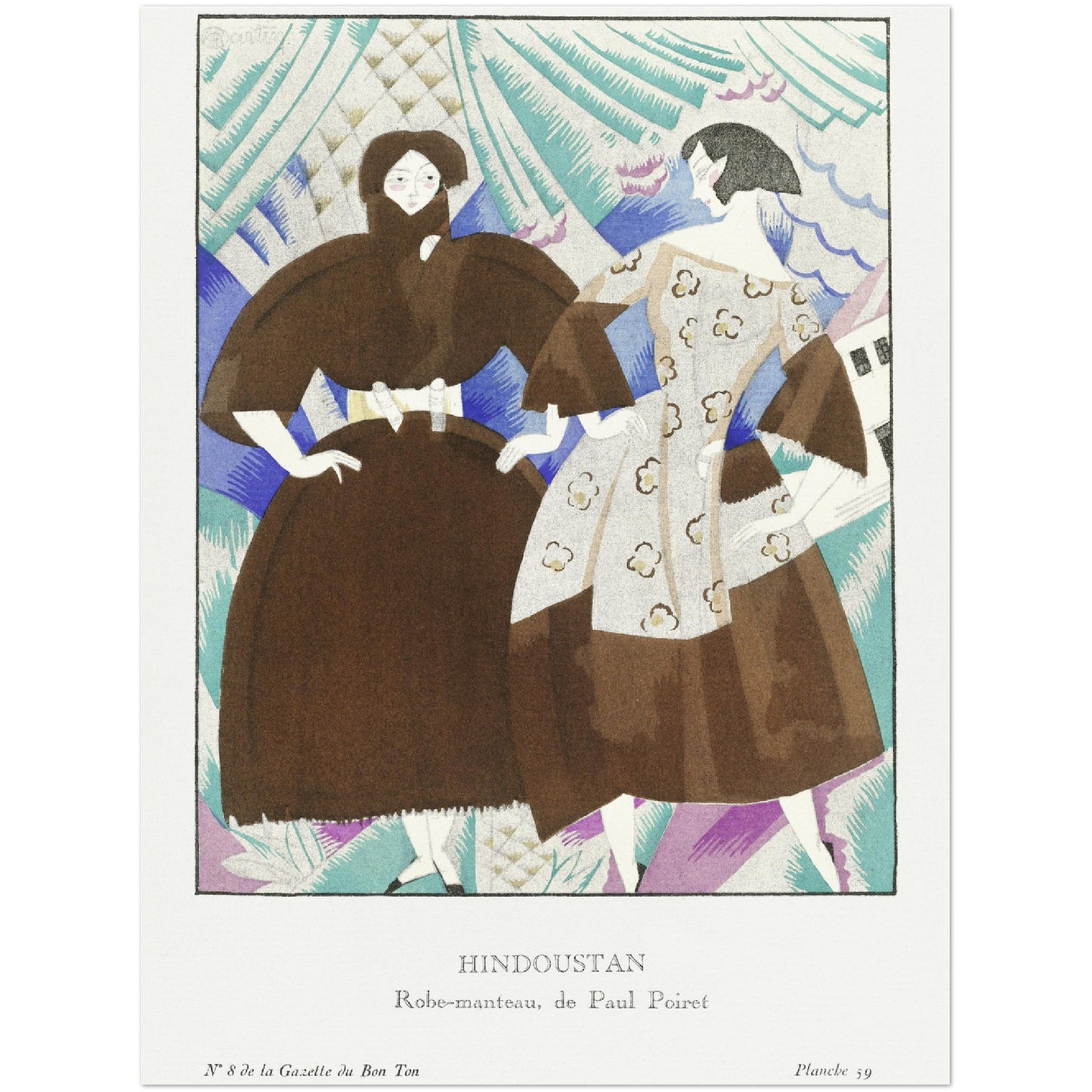 Poster - Hindoustanobe-manteau, de Paul Poiret (1920) Charles Martin - Premium Matte Poster