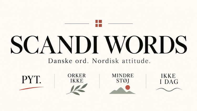 Scandi Words – danske T-shirts med tekst