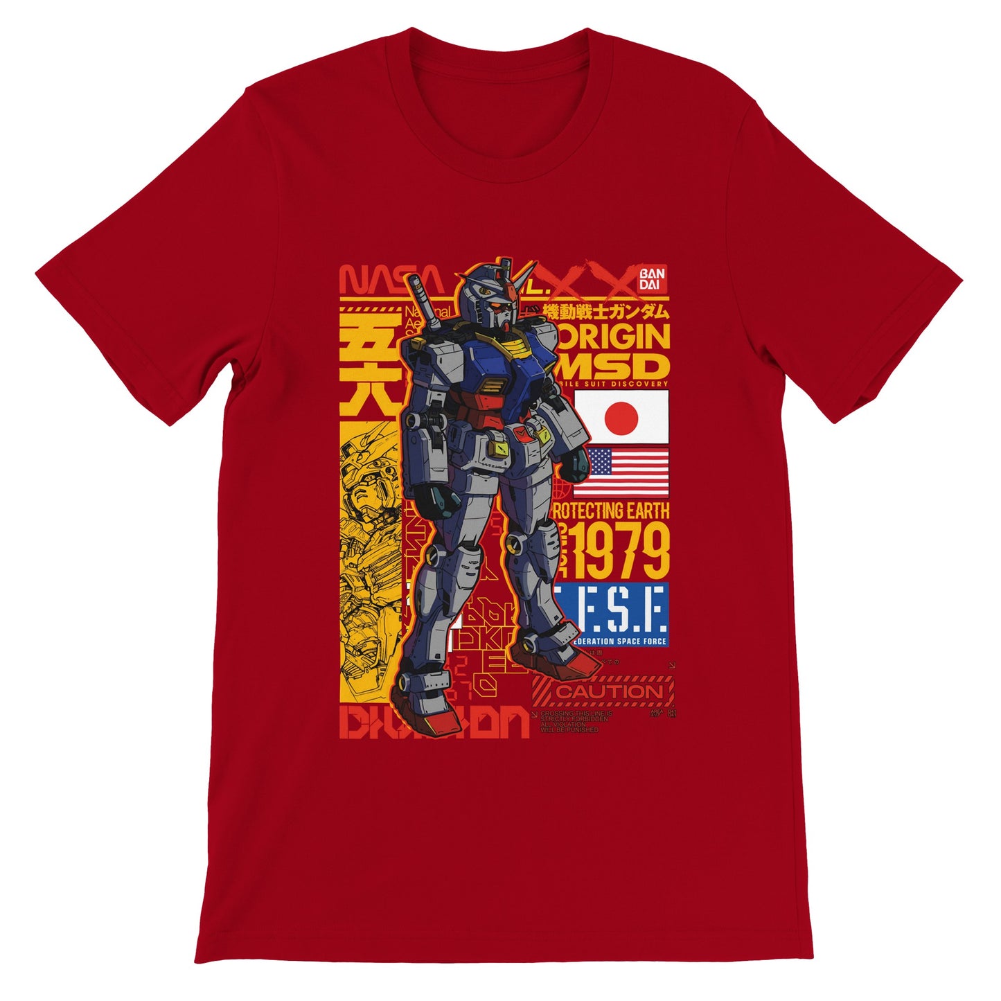 Gundam T-Shirts – Gundam Artwork Vol 1 – Premium Unisex T-Shirt