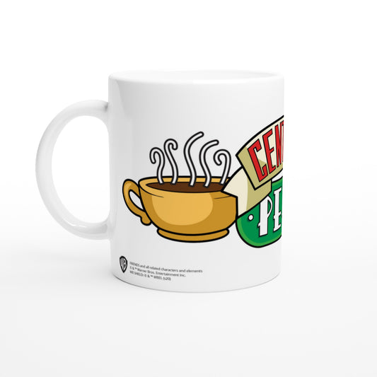 Offizielle Friends-Tasse – Central Perk Logo Surfer – 330 ml weiße Tasse