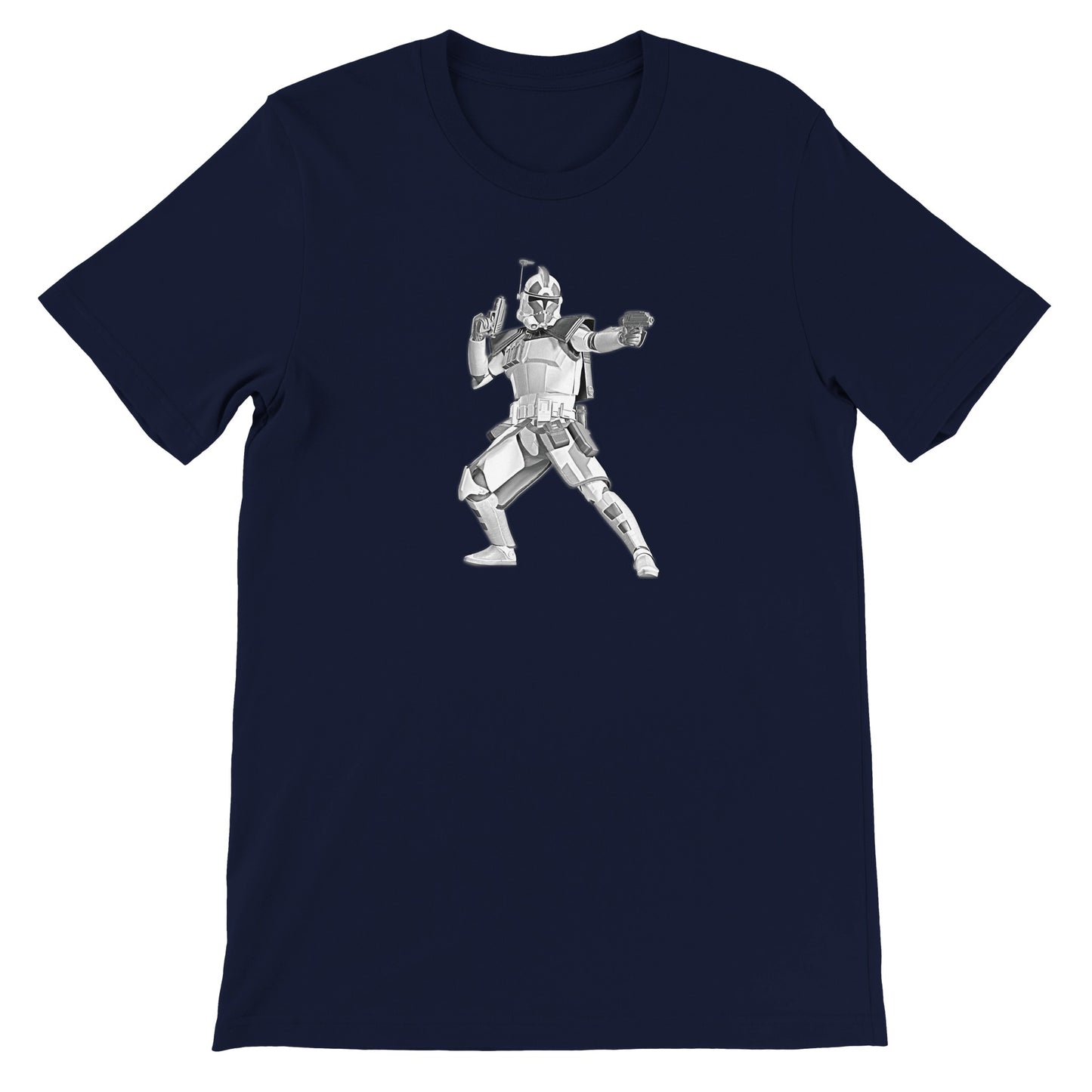 Artwork T-Shirt - Star Wars Stormtrooper Faded Drawing Premium Unisex T-Shirt 