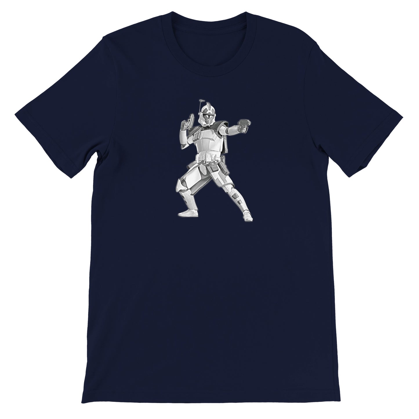 Grafik-T-Shirt – Star Wars Stormtrooper Faded Drawing Premium Unisex T-Shirt 
