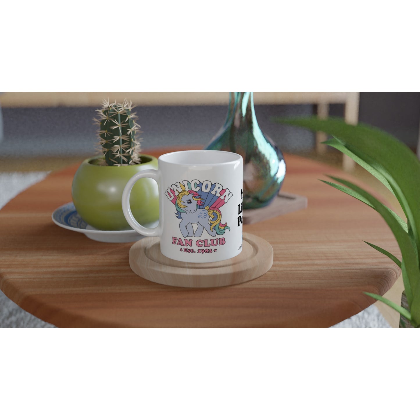 Offizielle My Little Pony-Tasse – Einhorn-Fanclub – 330 ml, weiße Tasse