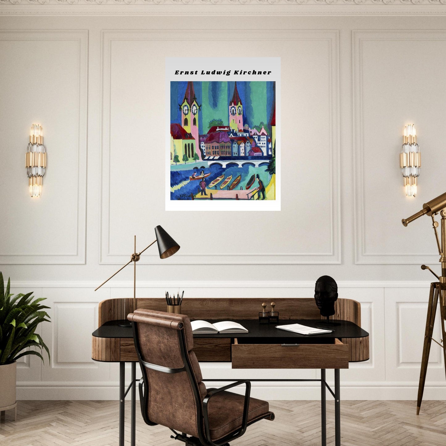 Plakat - Ernst Ludwig Kirchner maleri, vintage Zürich kunsttryk vægdekoration