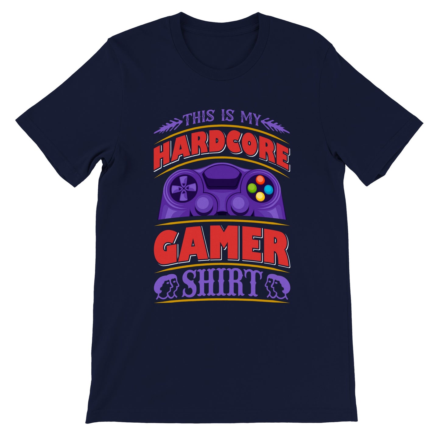 Gaming-T-Shirts – This Is My Hardcore Gamer Shirt – Premium Unisex T-Shirt 