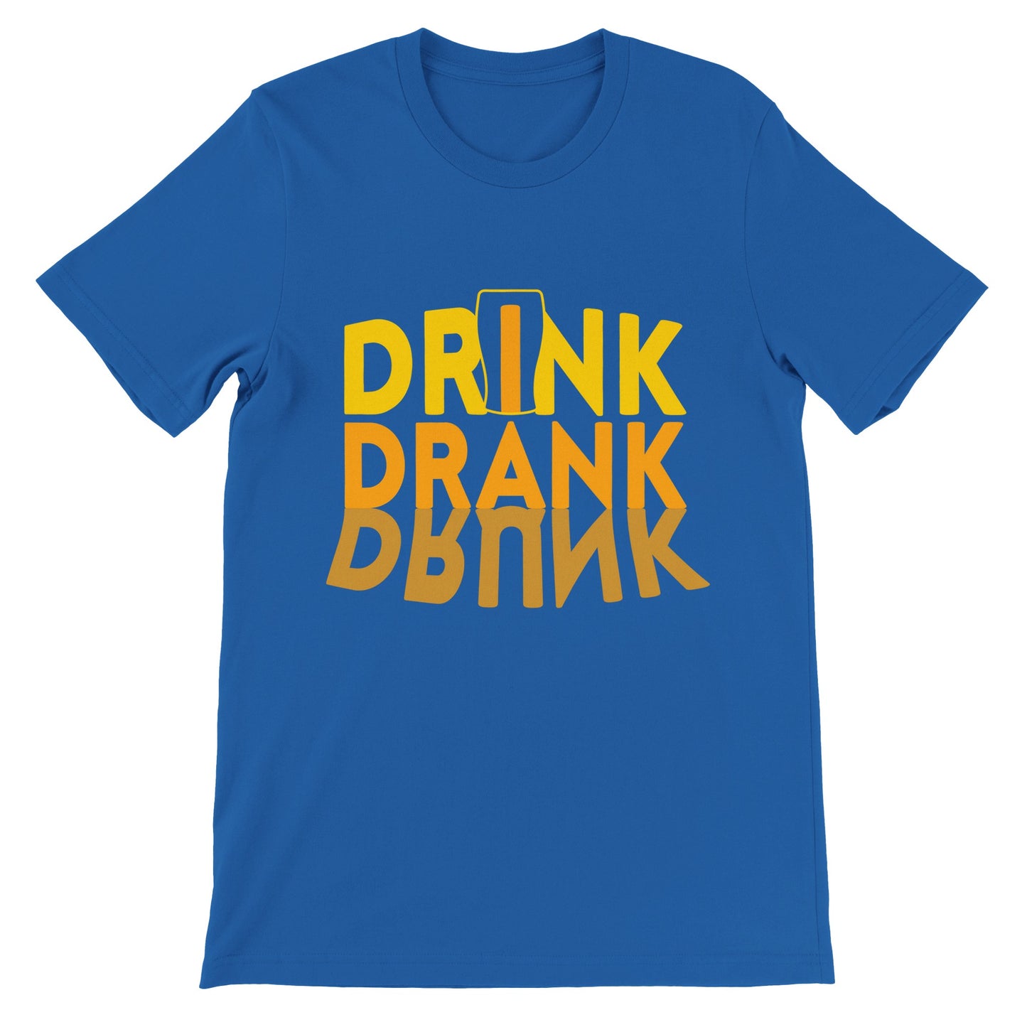 Sjove T-shirts - Drink Drank Drunk - Premium Unisex T-shirt