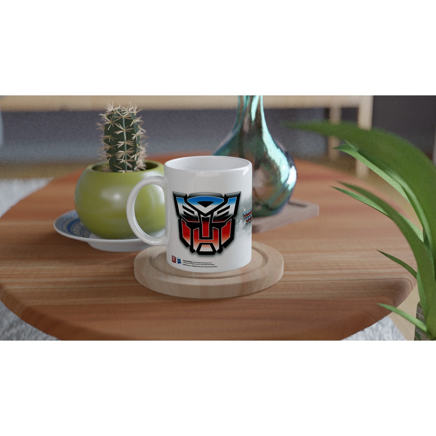 Offizielle Transformers-Tasse – Autobots – 330 ml, weiße Tasse