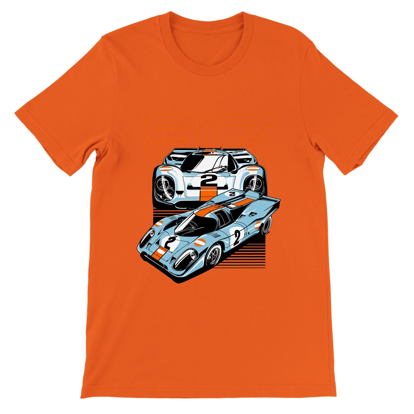 Car T-shirt - The Super Car 917 - Artwork - Premium Unisex T-shirt 