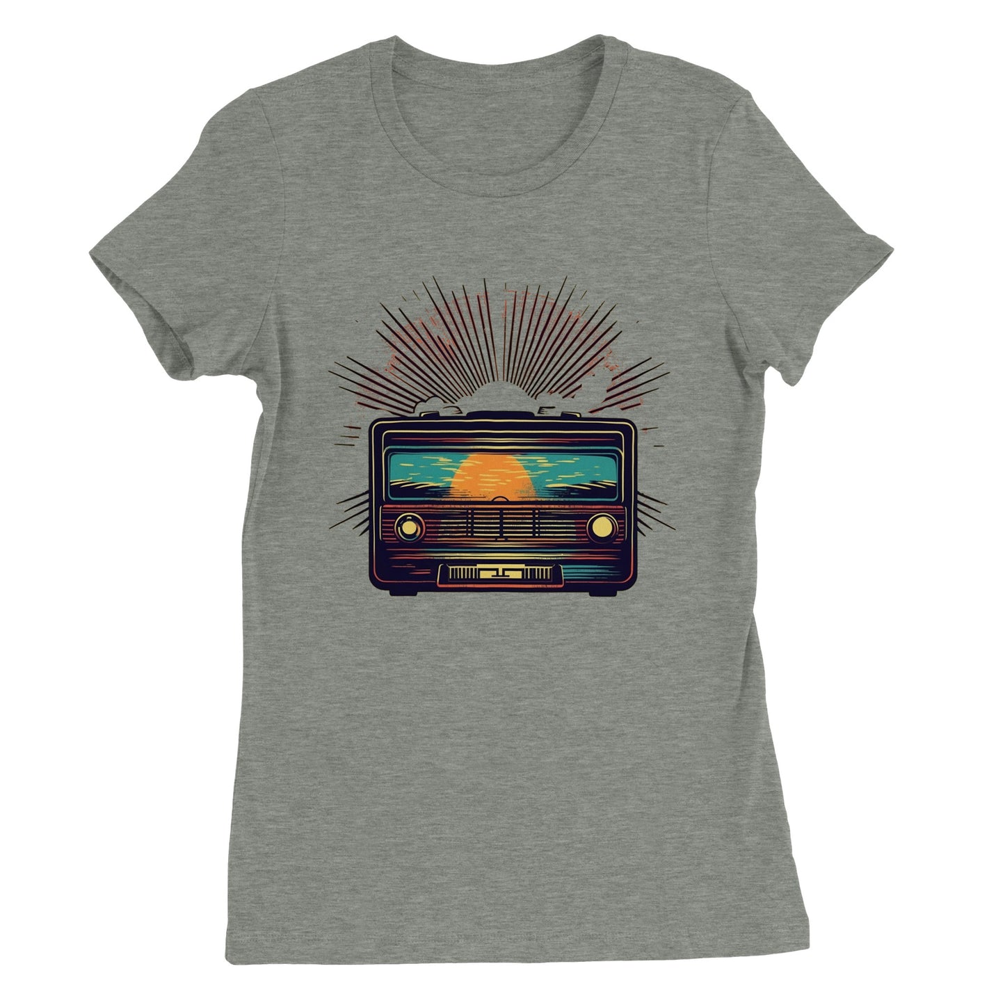 Artwork T-shirt - Vintage Radio Artwork - Premium Women's T-shirt 