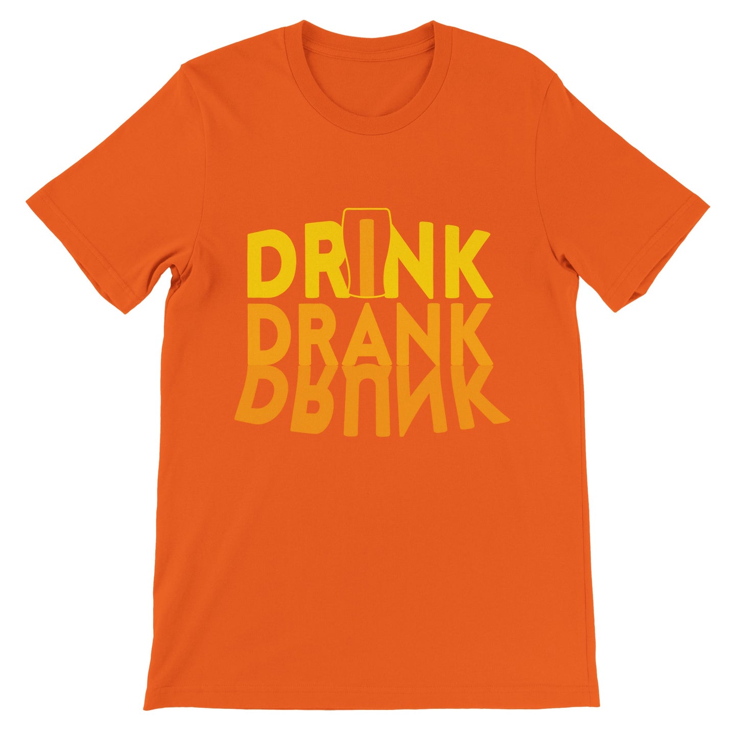 Sjove T-shirts - Drink Drank Drunk - Premium Unisex T-shirt