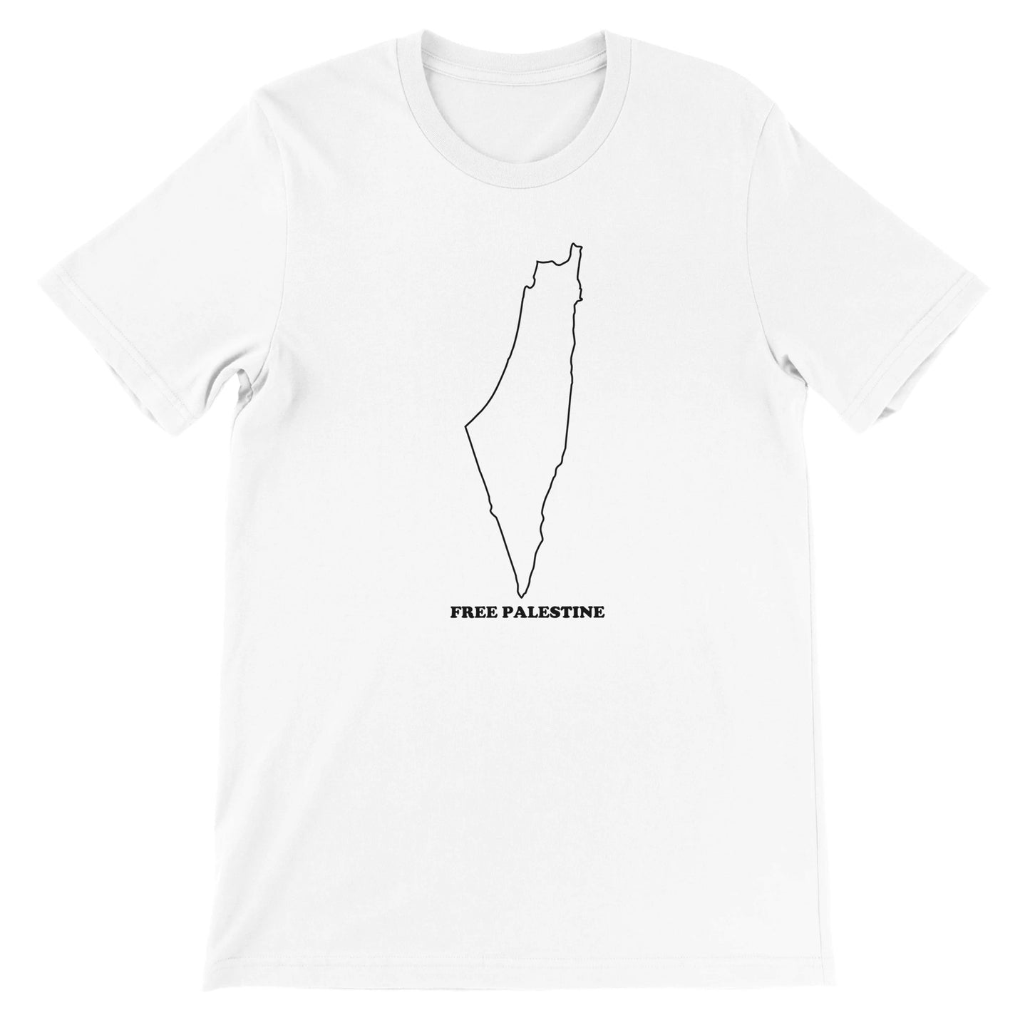 Free Palestine - Outline - Premium Unisex T-Shirt