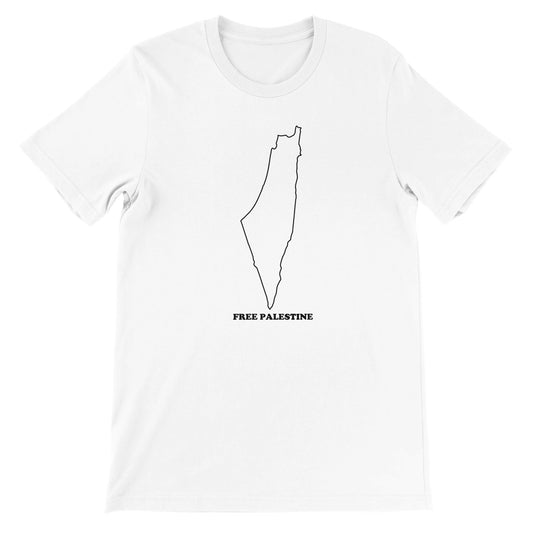 Free Palestine - Outline - Premium Unisex T-shirt