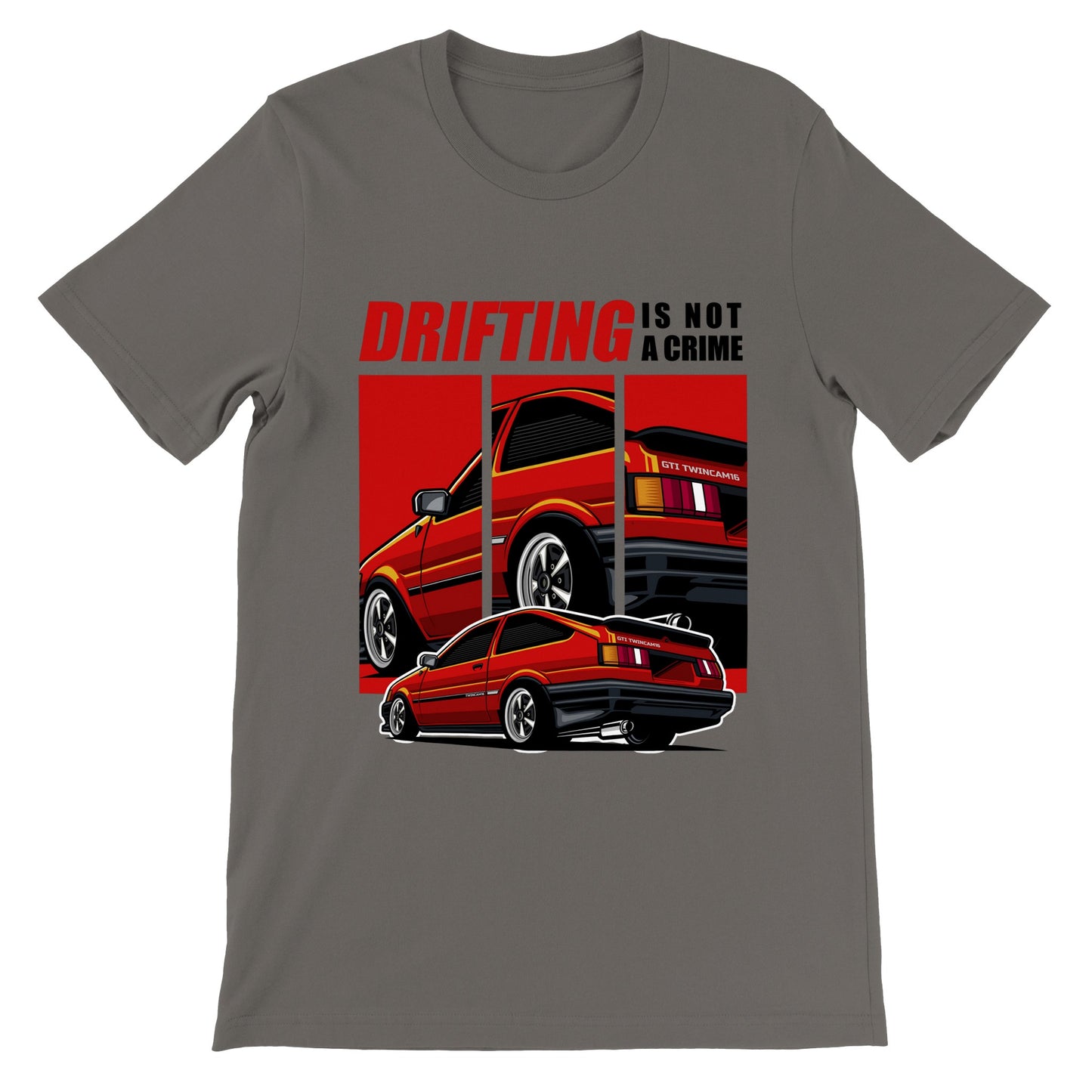 Auto-T-Shirt – Supra The Japanese Drift King Artwork – Premium Unisex T-Shirt 