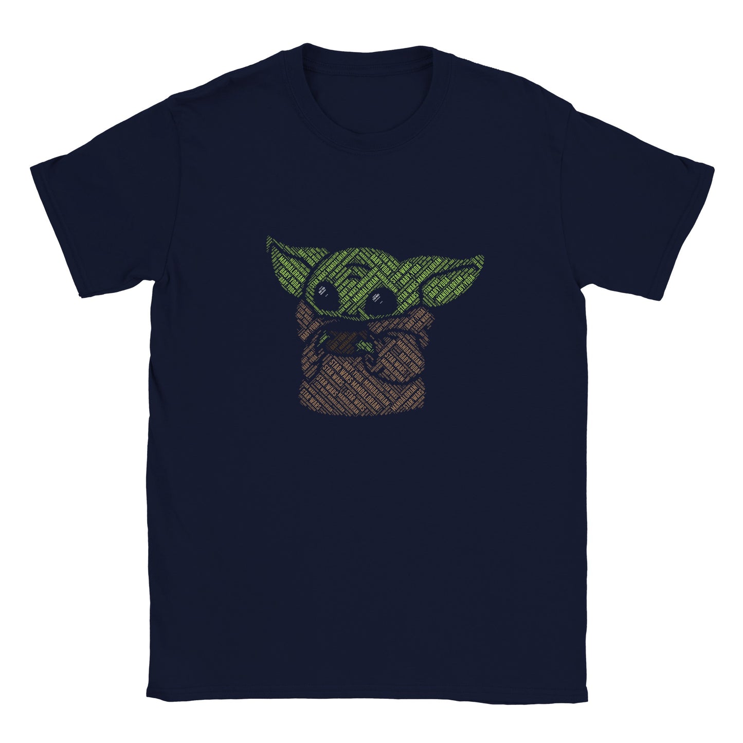 Artwork Kinder-T-Shirt – Baby Yoda Kalligram Artwork – klassisches Kinder-T-Shirt 