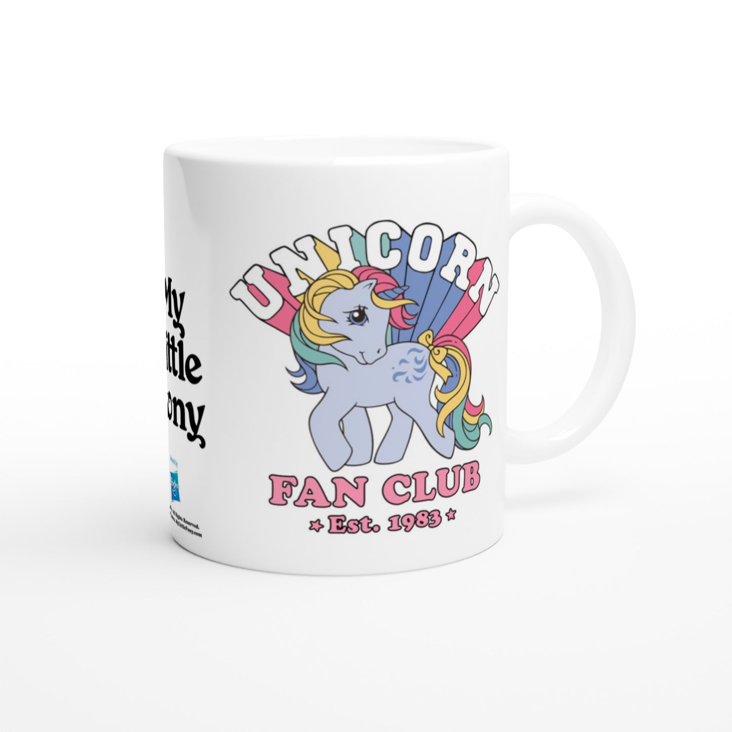 Officielt My Little Pony Krus - Unicorn Fan Club - 330ml Hvidt Krus