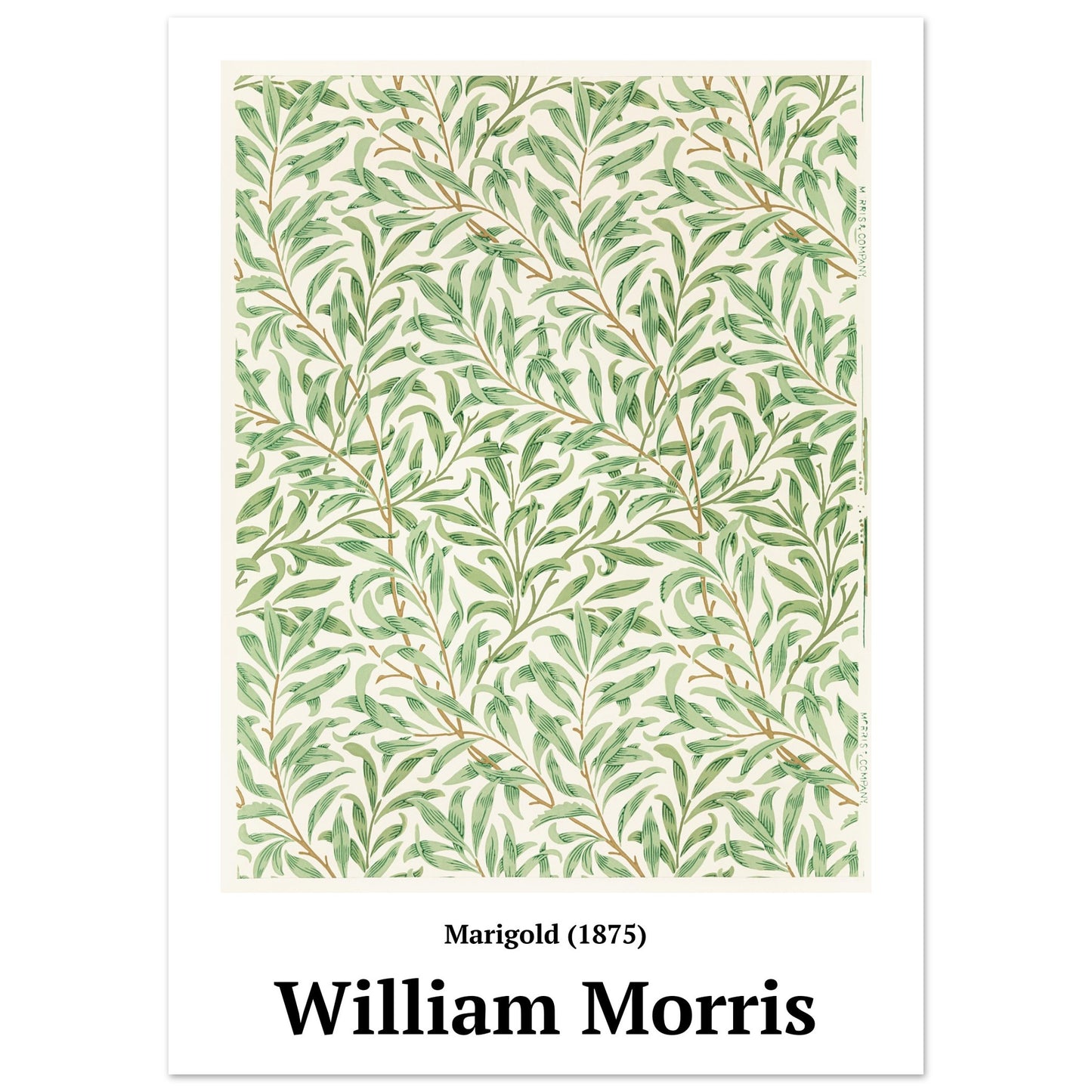 Poster - Marigold pattern (1875) William Morris - Premium Matte Poster Paper 