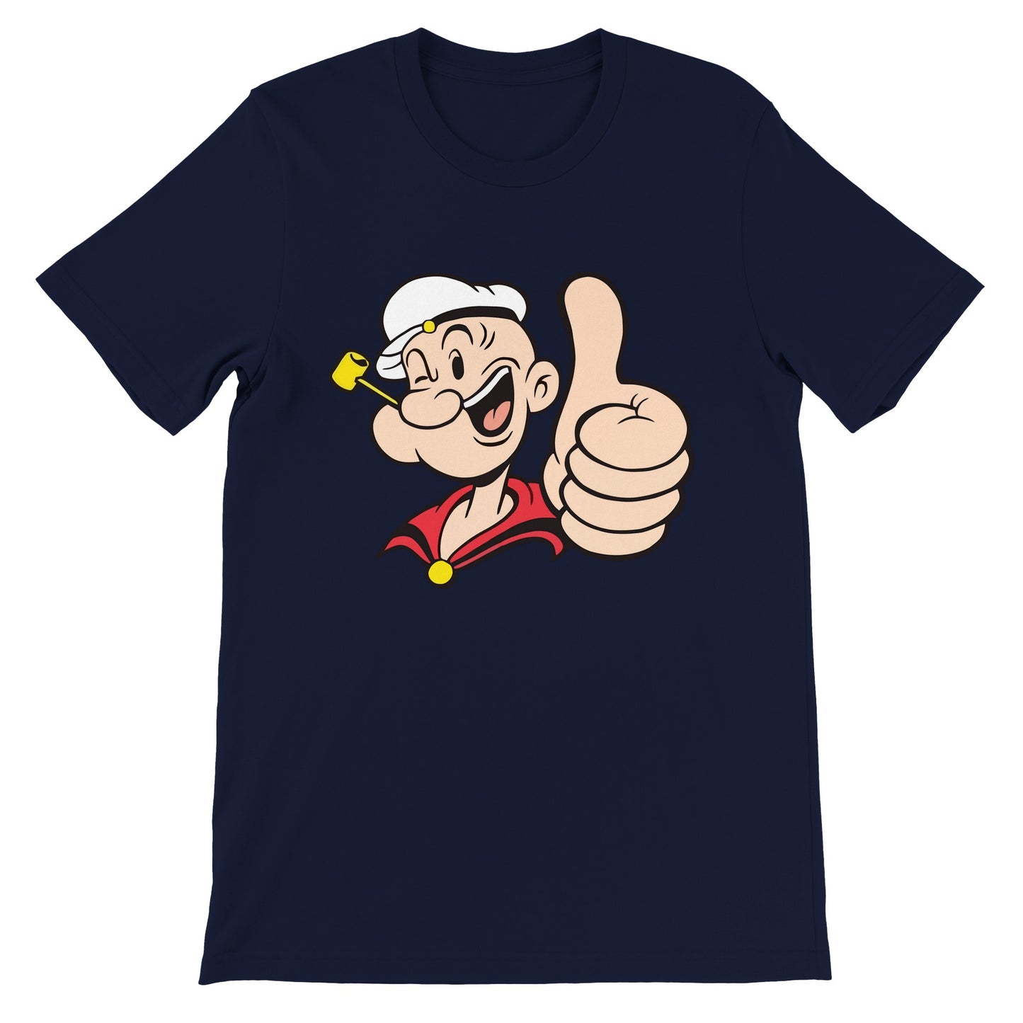 Popeye T-Shirt – Popeye Thumbs Up Artwork – Premium Unisex T-Shirt 