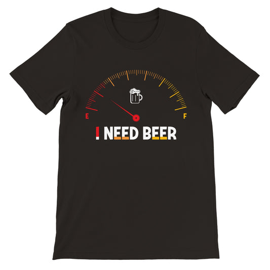 Sjove T-shirts - I Need Beer - Premium Unisex T-shirt