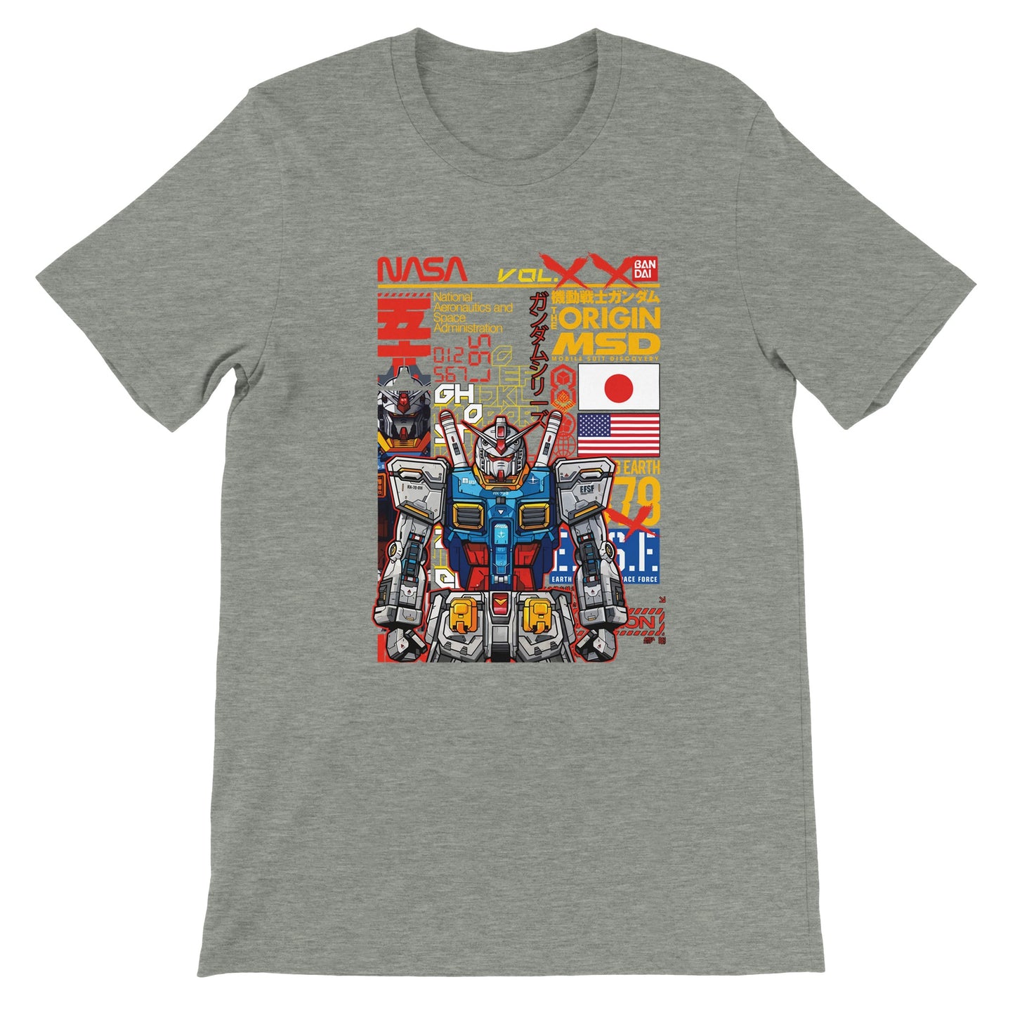 Gundam T-shirts - Gundam Artwork Vol 3 - Premium Unisex T-shirt