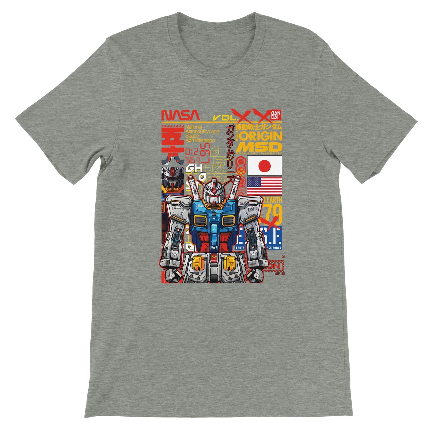 Gundam T-Shirts - Gundam Artwork Vol 3 - Premium Unisex T-Shirt 