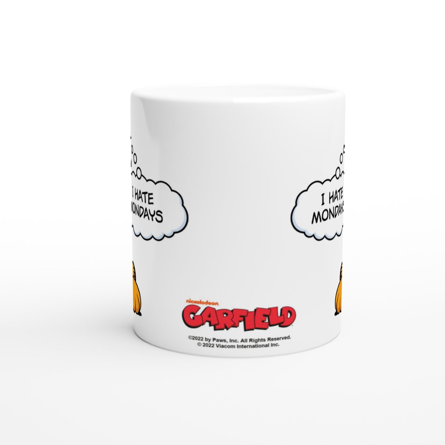 Offizielle Garfield-Tasse – I Hate Mondays – 330 ml, weiße Tasse