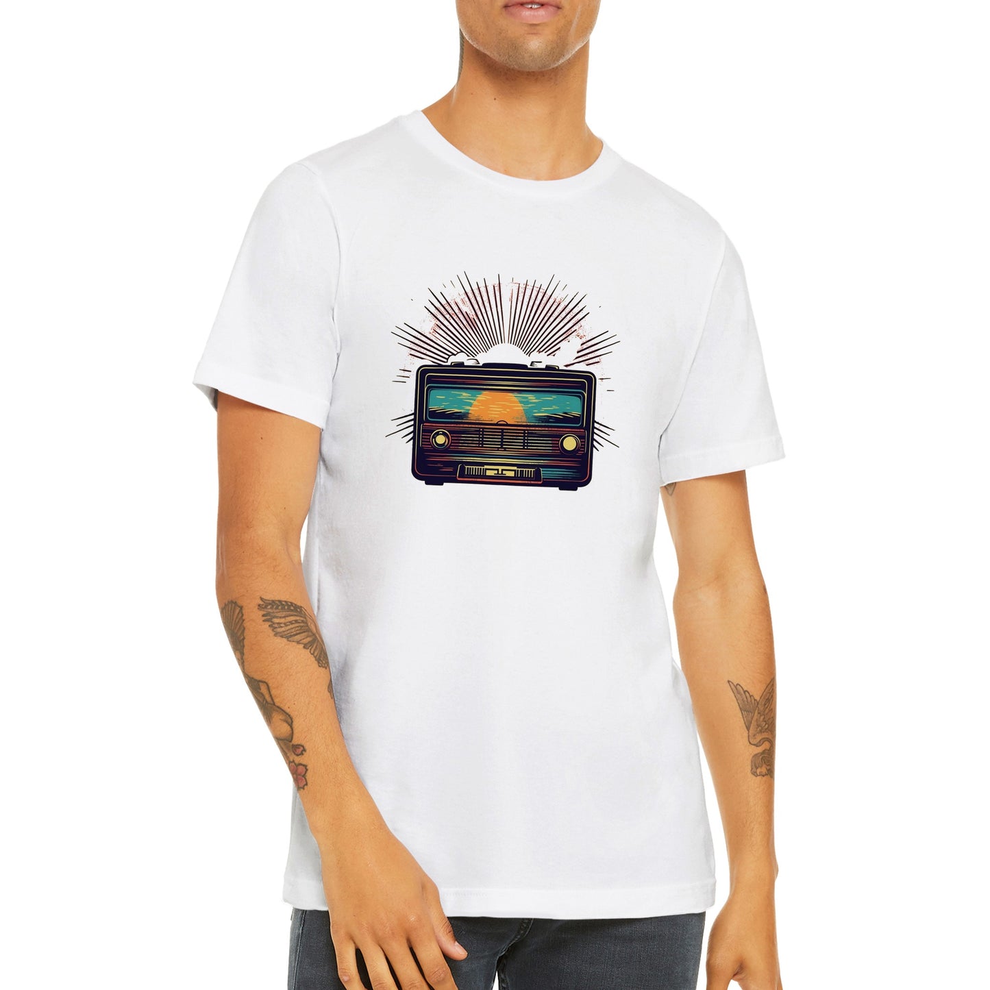 Artwork T-shirt - Vintage Radio Artwork - Premium Unisex T-shirt