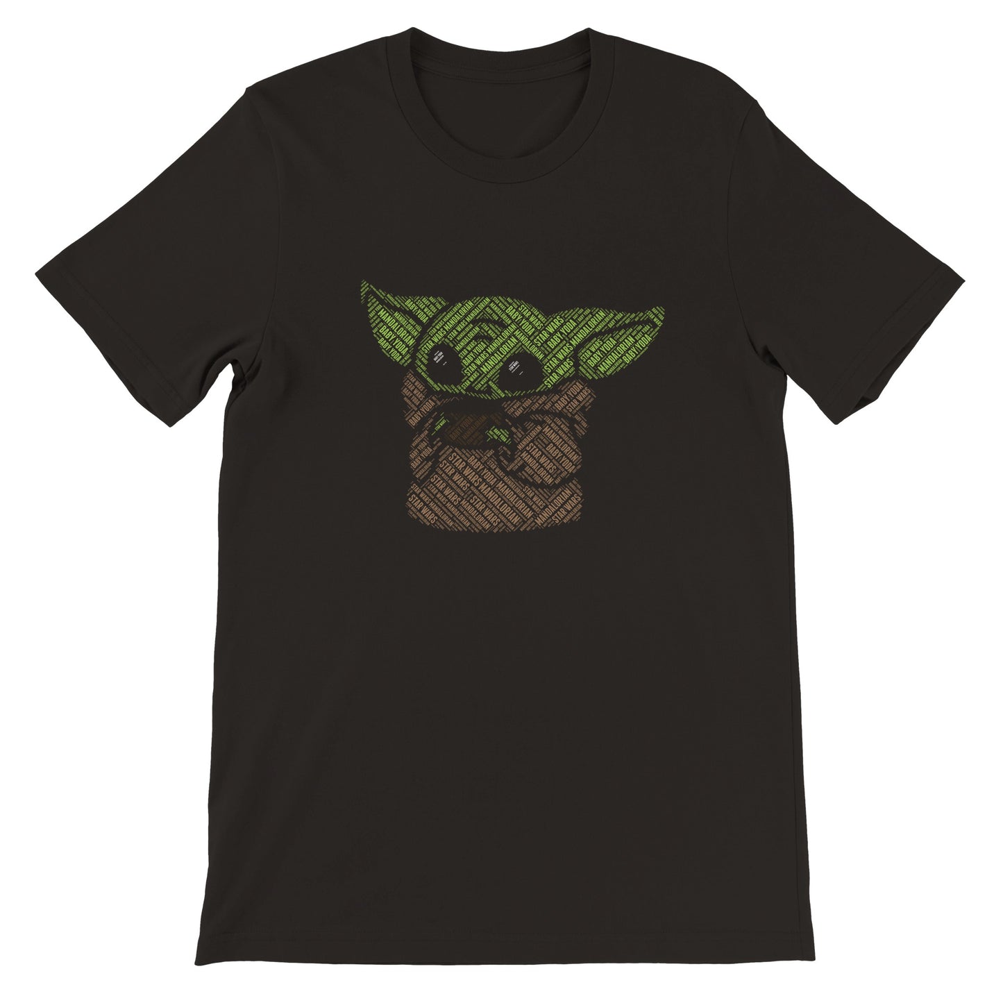 Artwork T-shirt - Baby Yoda Kalligram Artwork - Premium Unisex T-shirt