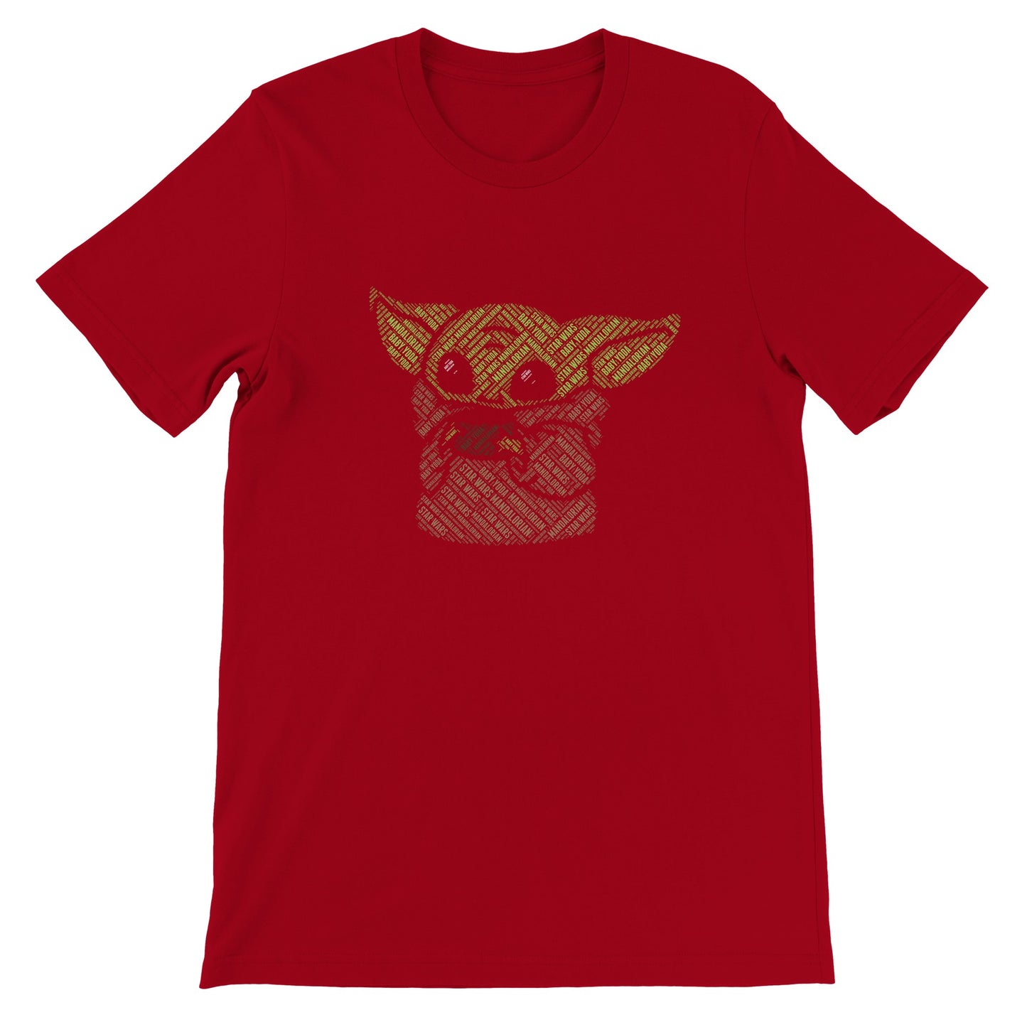 Artwork T-shirt - Baby Yoda Kalligram Artwork - Premium Unisex T-shirt