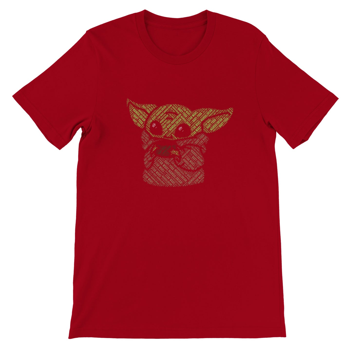 Artwork T-shirt - Baby Yoda Kalligram Artwork - Premium Unisex T-shirt 