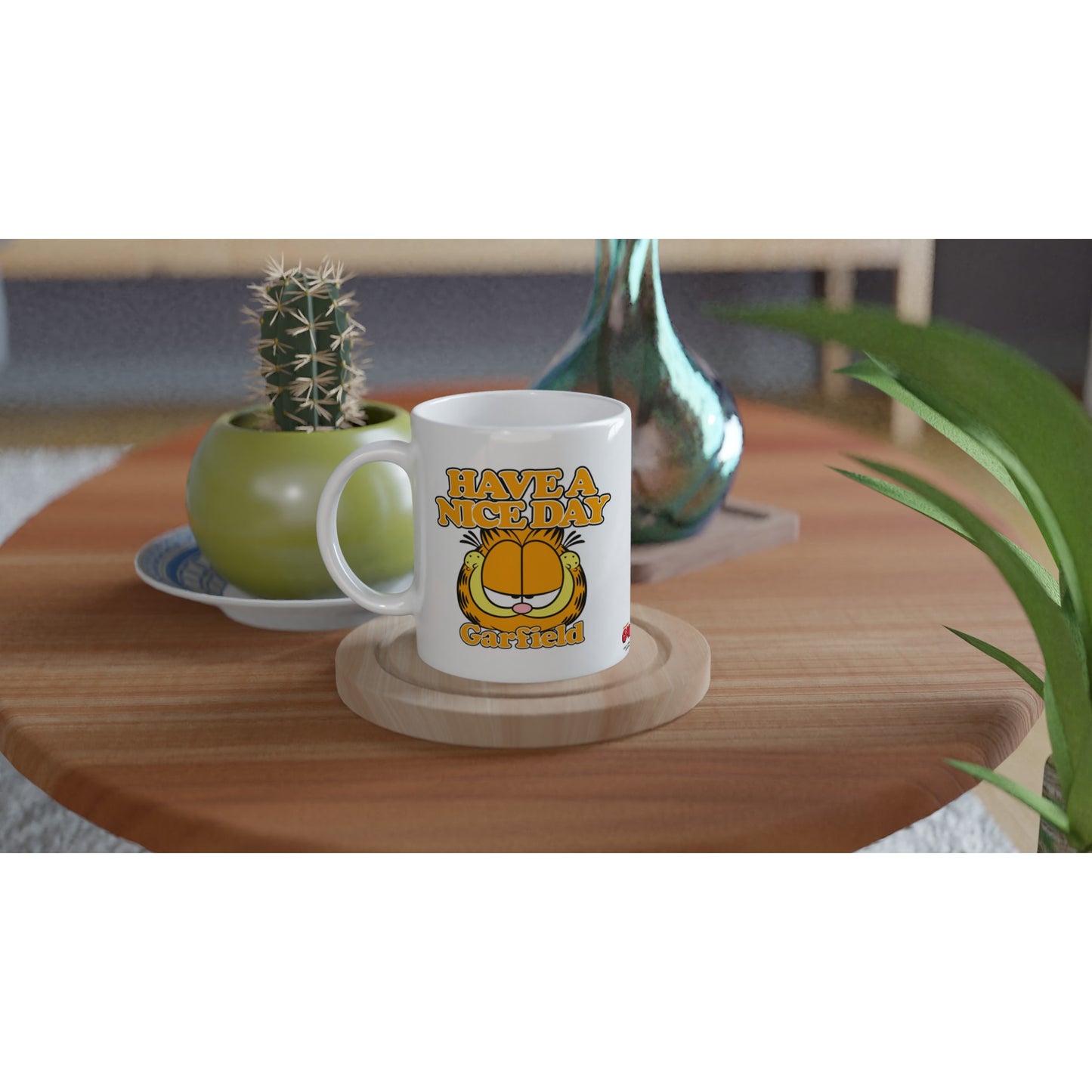 Offizielle Garfield-Tasse – Have A Nice Day – 330 ml, weiße Tasse