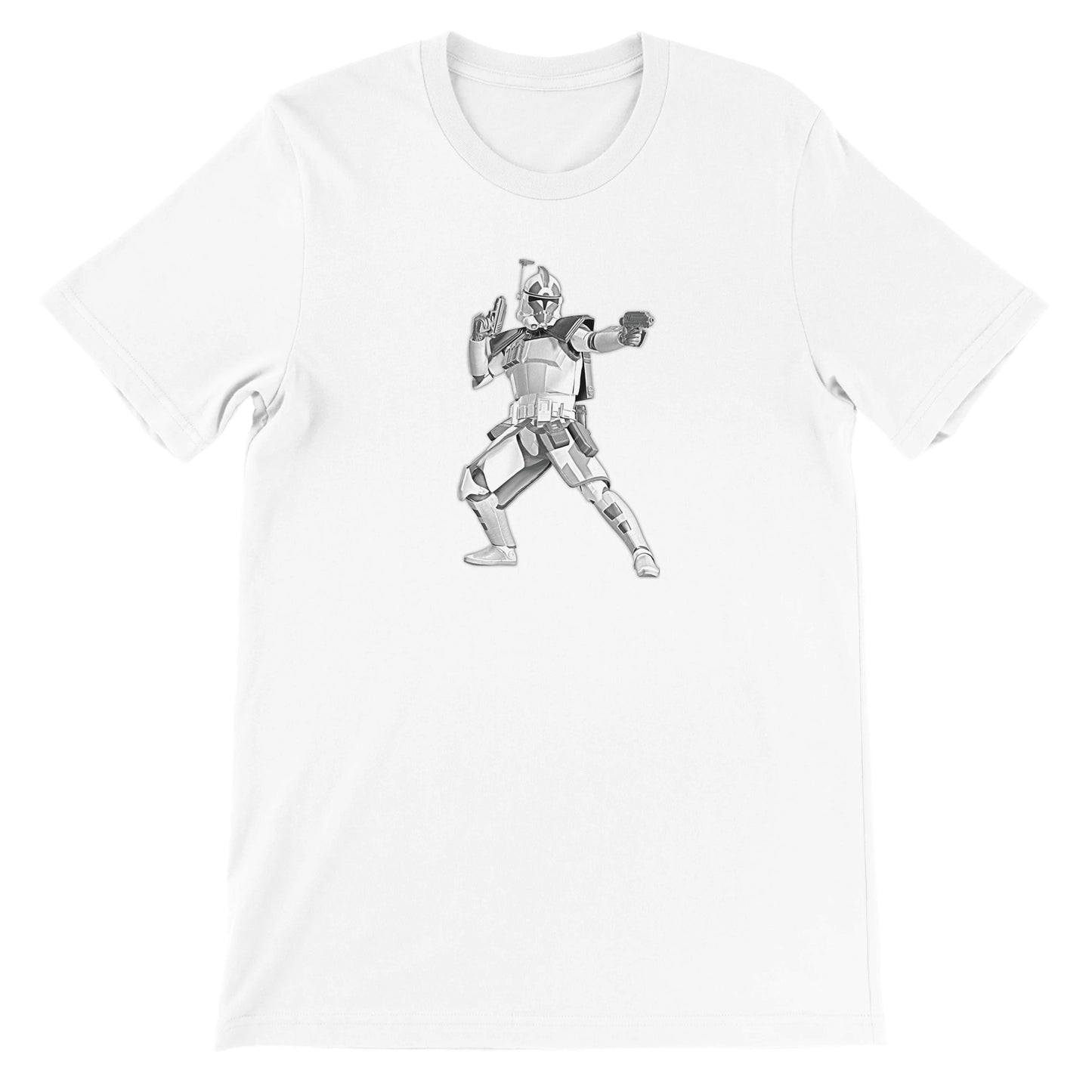 Grafik-T-Shirt – Star Wars Stormtrooper Faded Drawing Premium Unisex T-Shirt 
