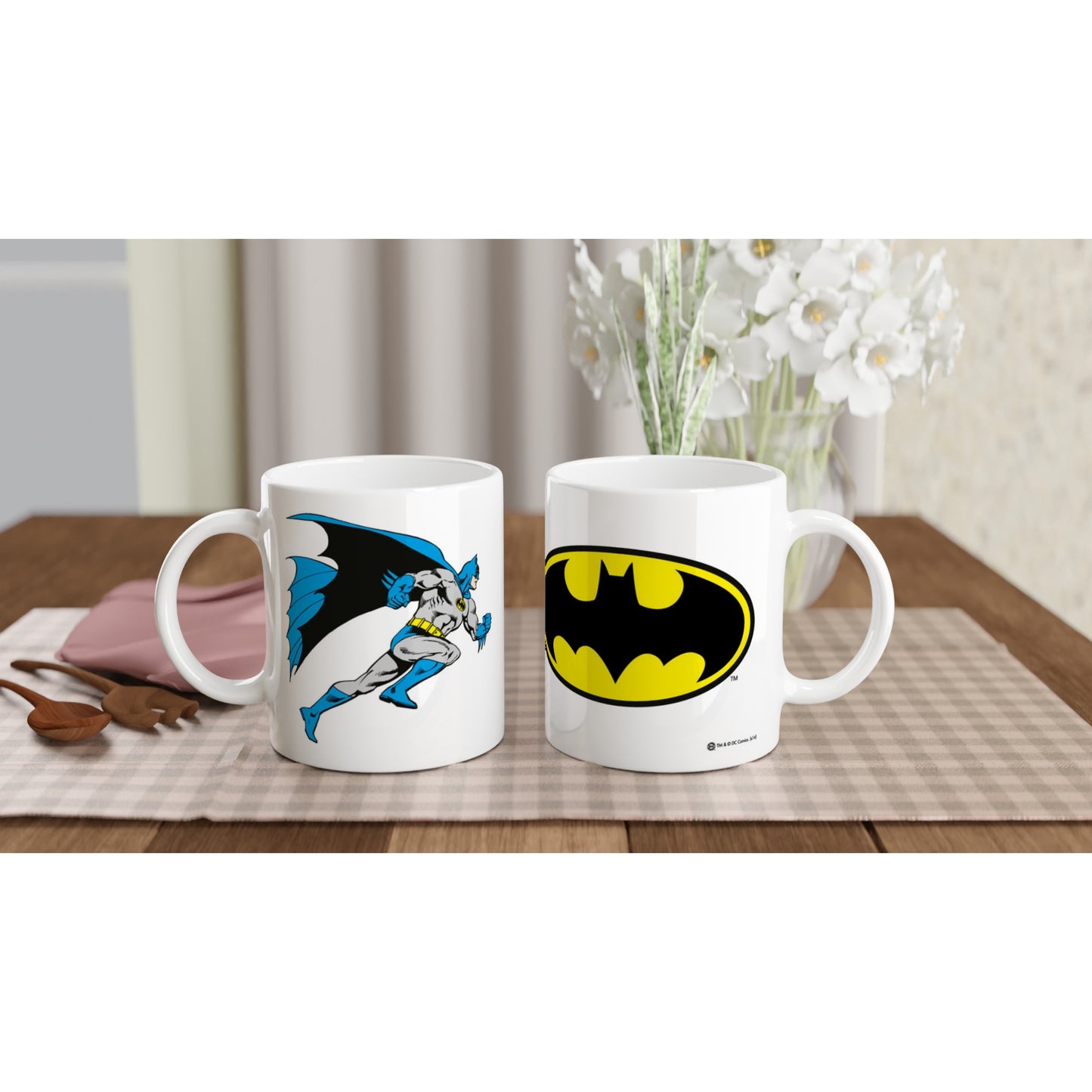 Offizielle DC Comics Tasse – Batman Classic – 330 ml weiße Tasse