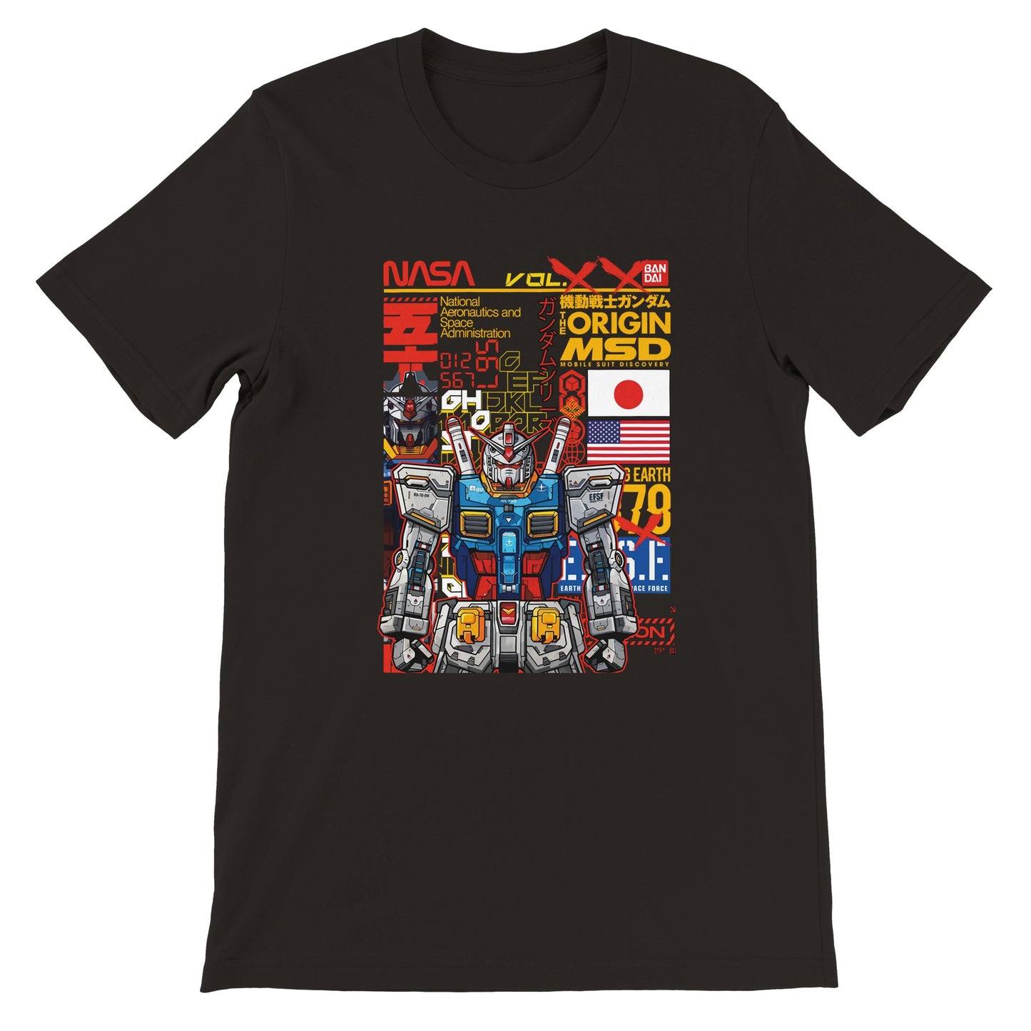 Gundam T-shirts - Gundam Artwork Vol 3 - Premium Unisex T-shirt