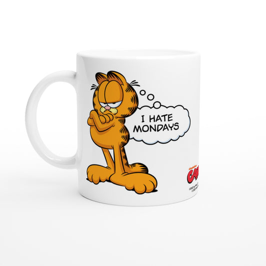 Offizielle Garfield-Tasse – I Hate Mondays – 330 ml, weiße Tasse