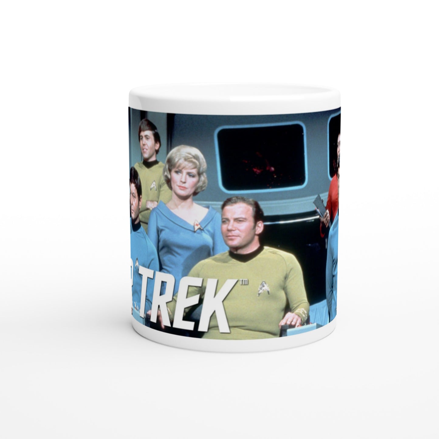 Offizielle Star Trek-Tasse – The Crew – 330 ml, weiße Tasse