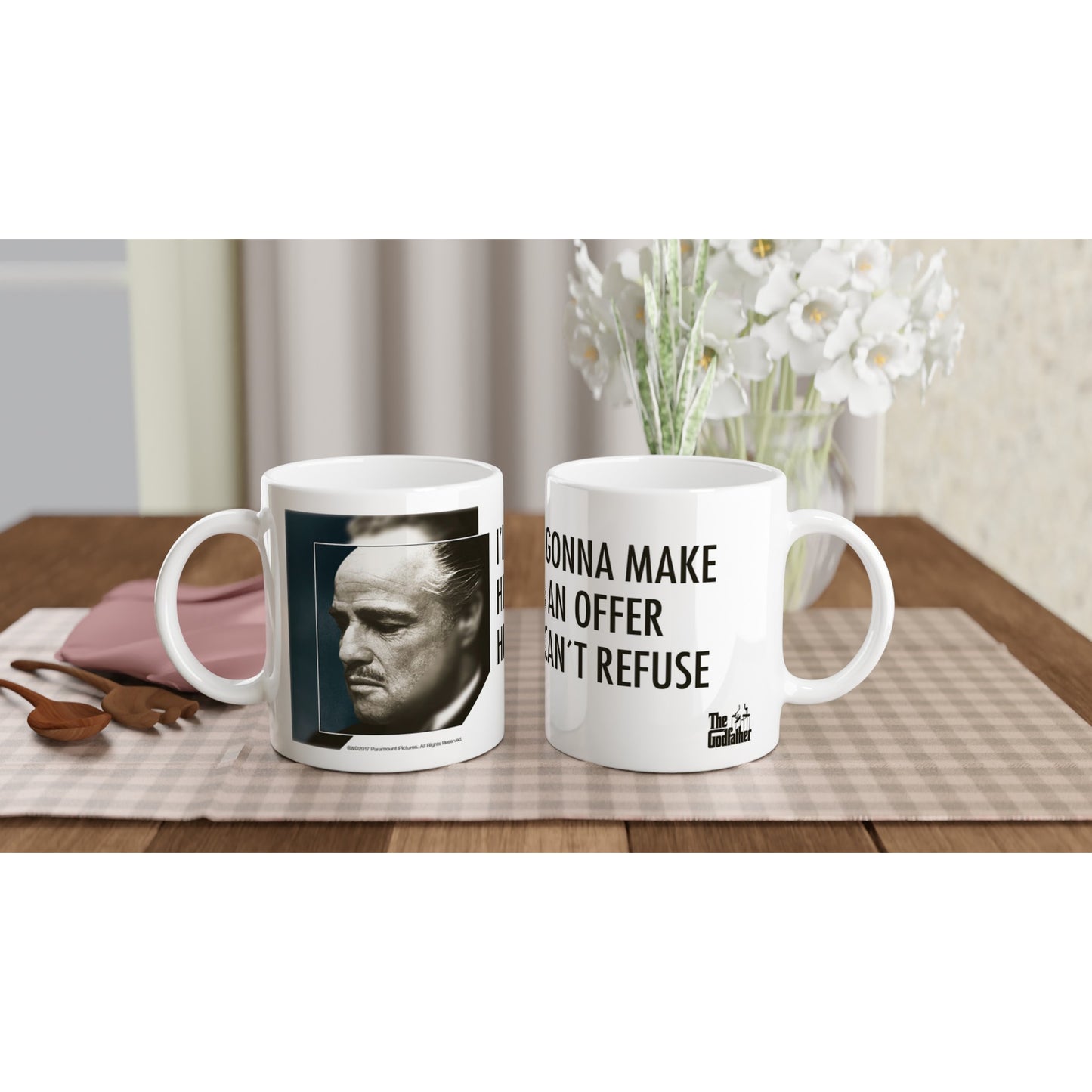Official The Godfather Mug - Im Gonna Give Him An Offer He Cant Refuse - 330ml White Mug
