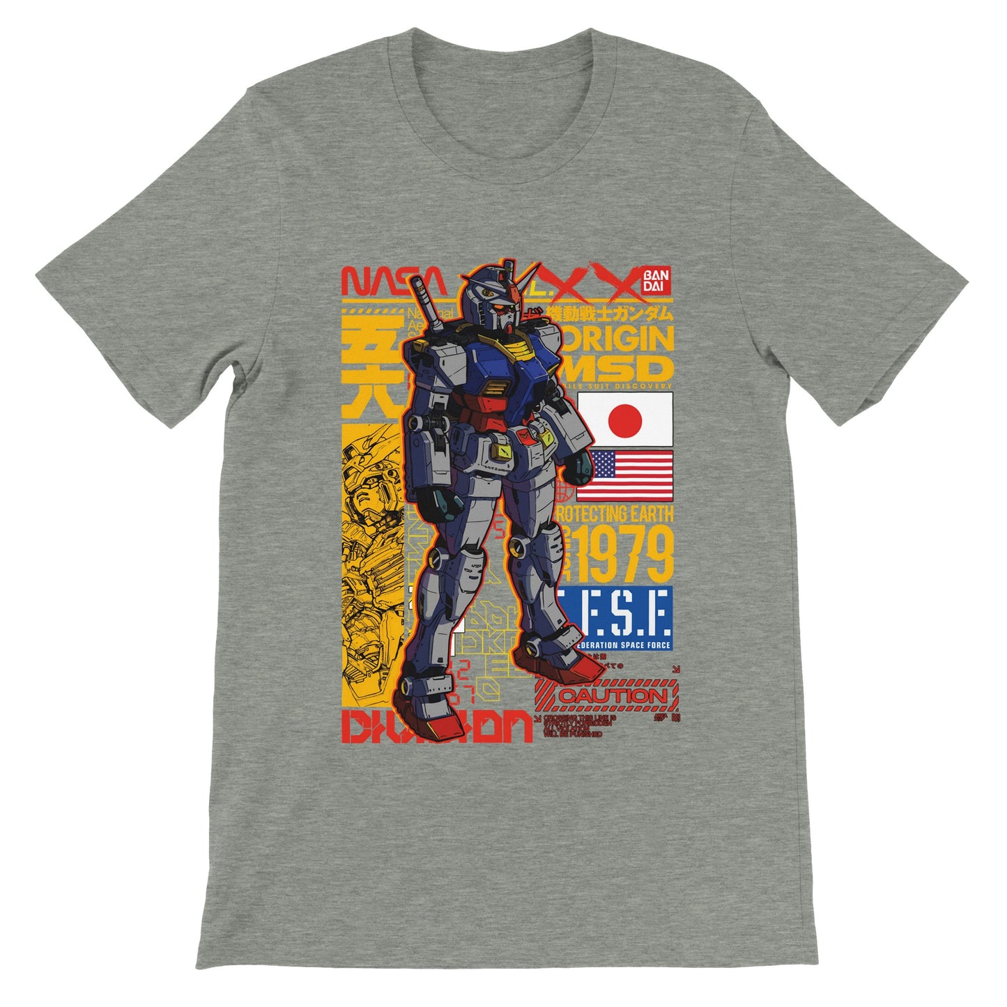 Gundam T-Shirts – Gundam Artwork Vol 1 – Premium Unisex T-Shirt