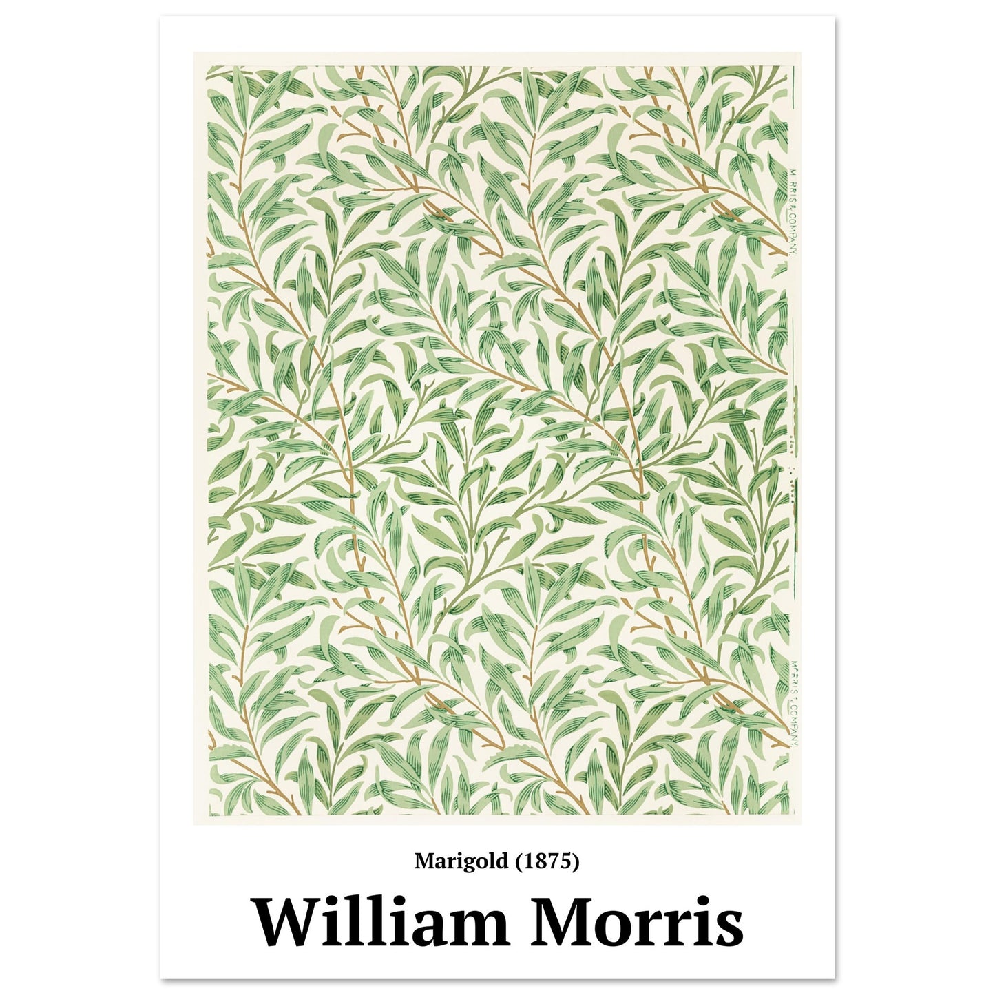 Poster - Marigold pattern (1875) William Morris - Premium Matte Poster Paper 