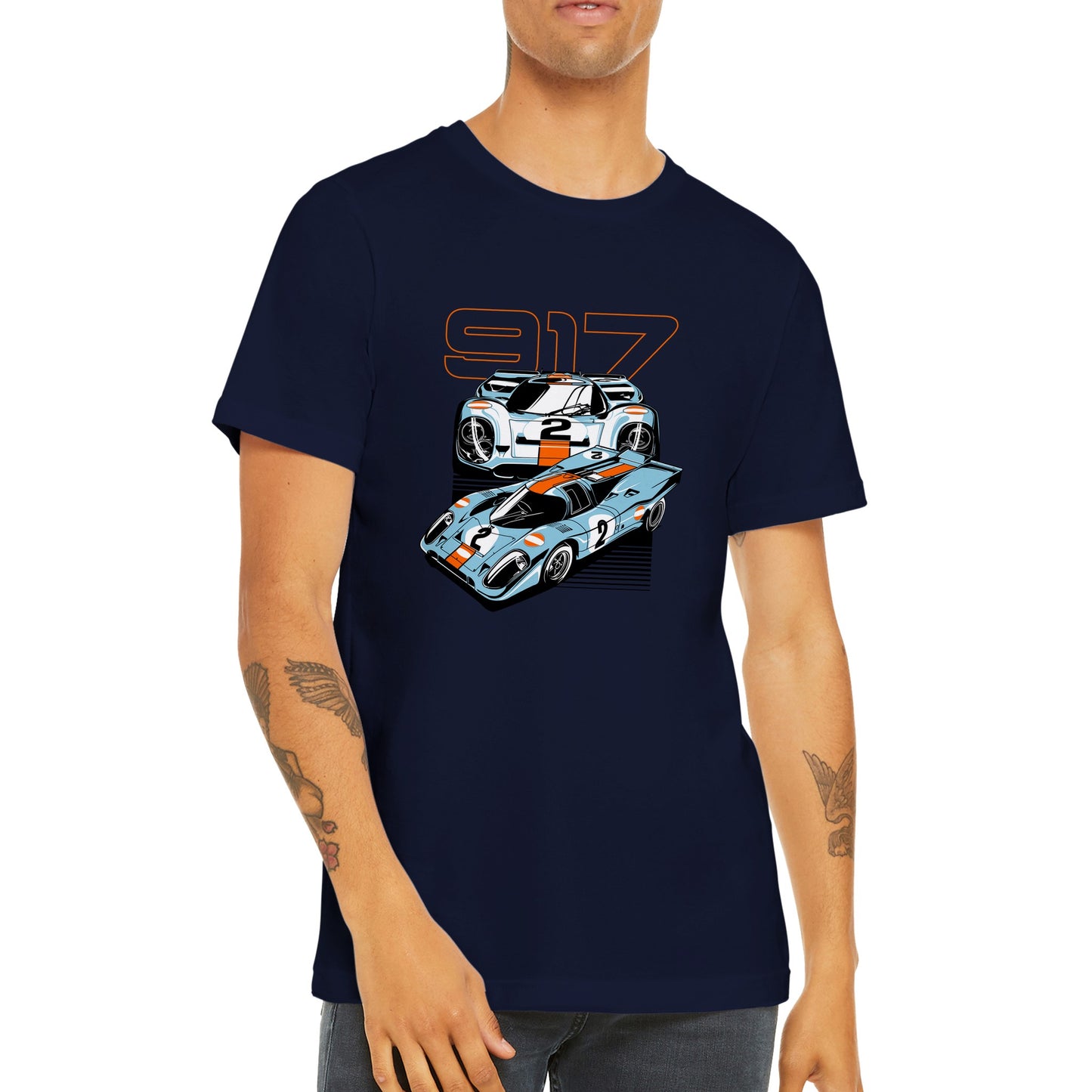 Car T-shirt - The Super Car 917 - Artwork - Premium Unisex T-shirt 