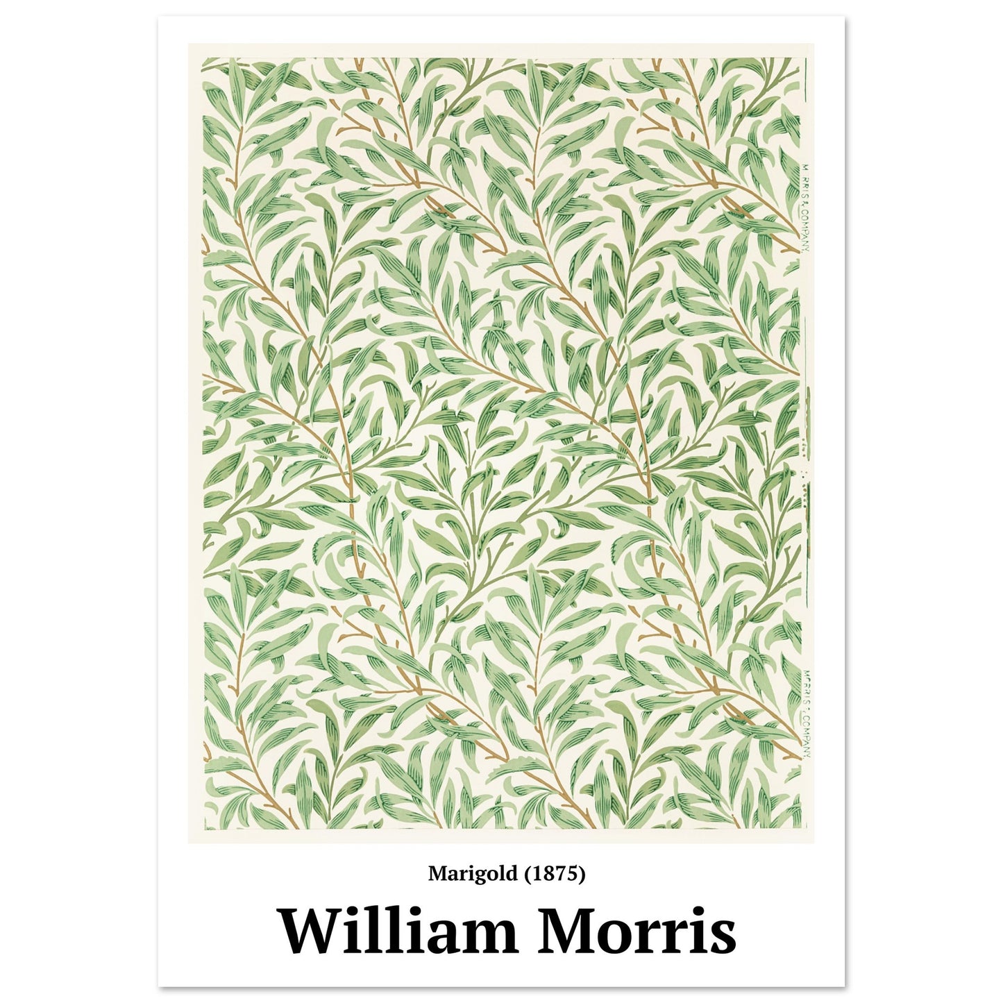 Poster - Marigold pattern (1875) William Morris - Premium Matte Poster Paper 