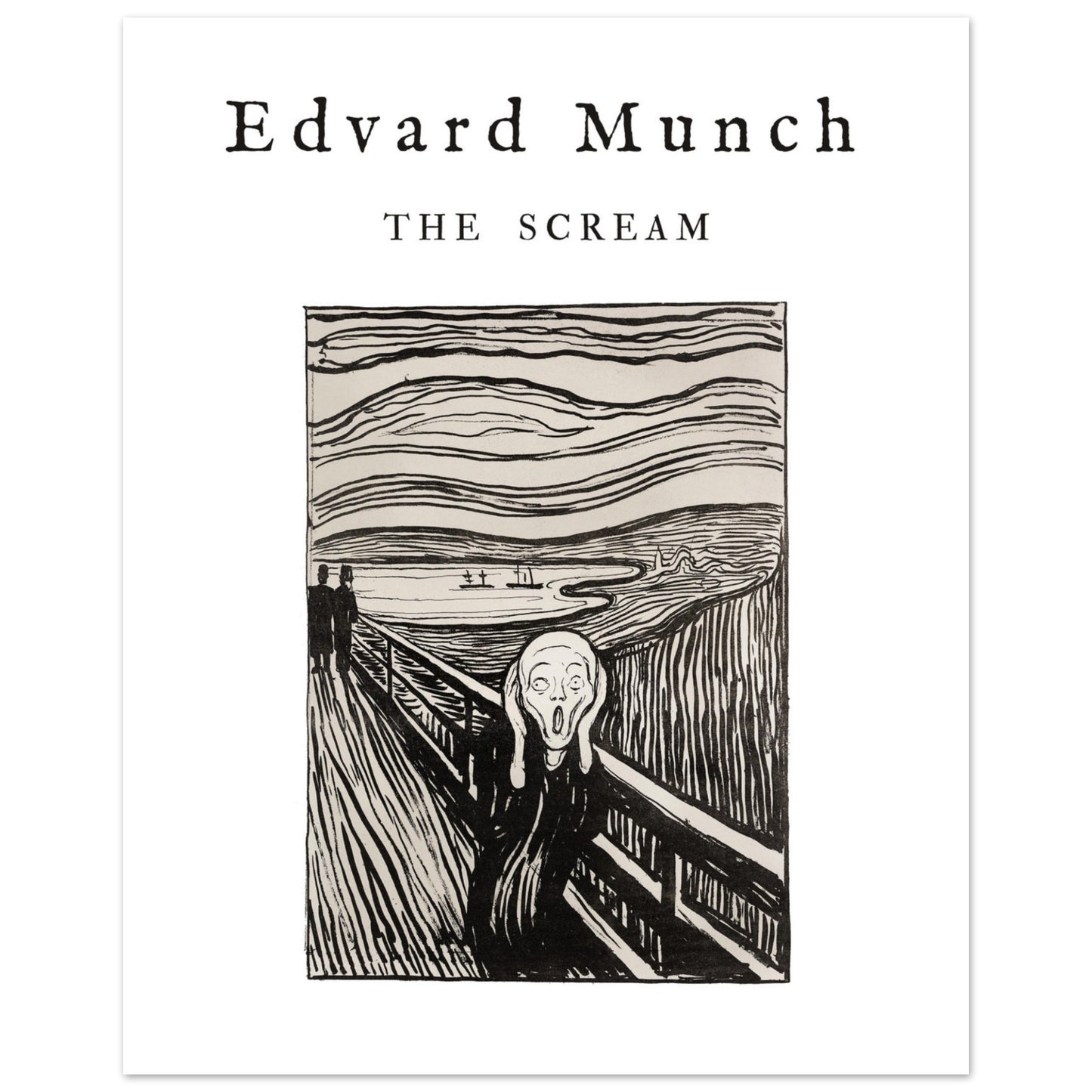 Plakat - Schrei - Edvard Munch (1895). Original vom Art Institute of Chicago